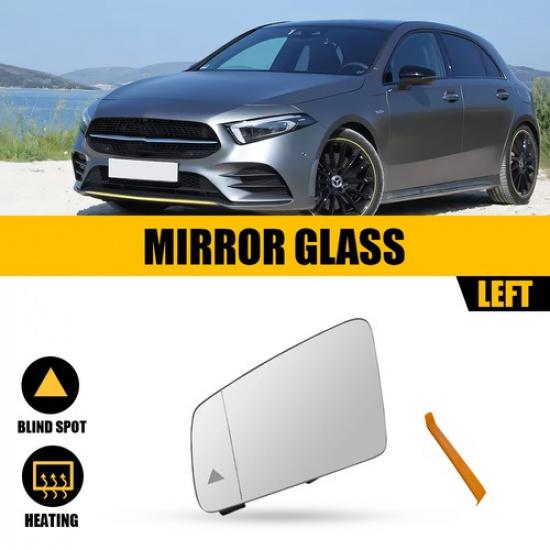 For Benz S-Class W221 10-13 Mirror Glass Heated Blind Spot Detection LH/RH Side