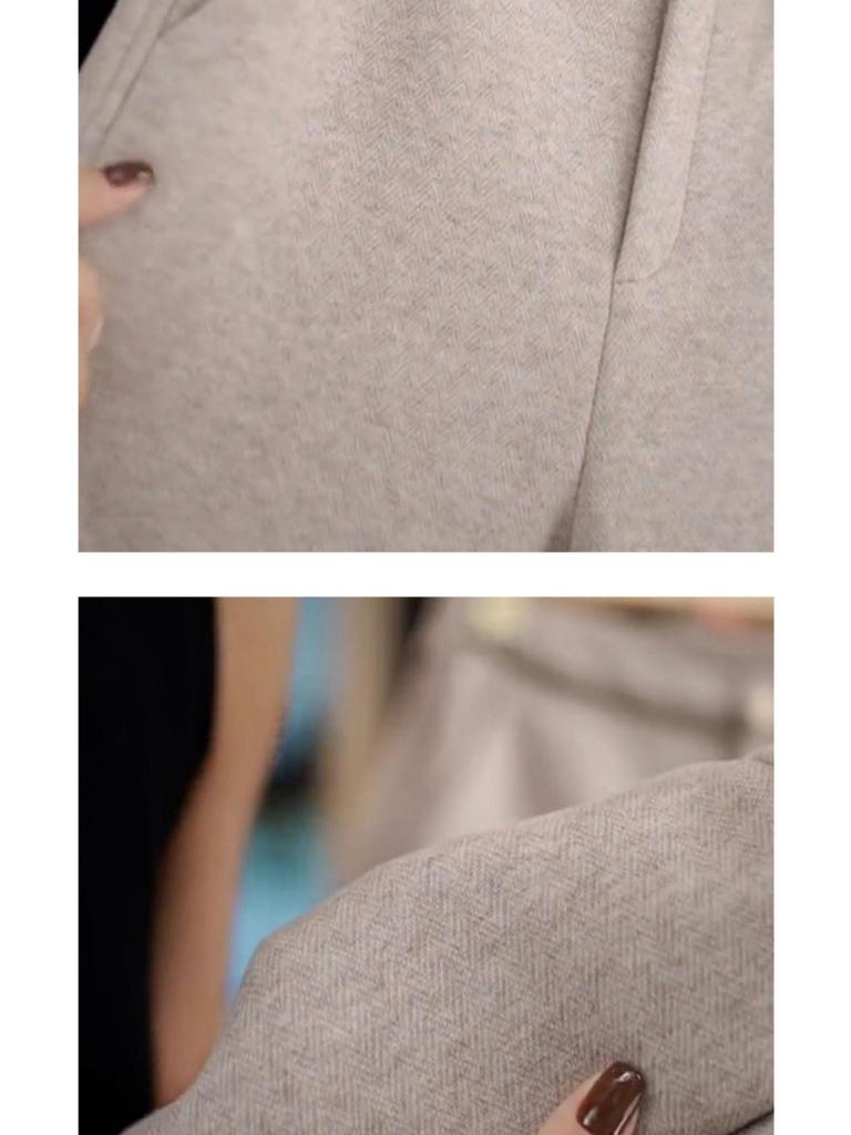 Specht 2025 Neue Herbst/Winter Schlankmachende Weitbeinige Anzughose mit Kaschmirfutter