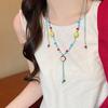 Bohemian Ceramic Necklace: Vintage Ethnic Long Sweater Chain & Zen Choker