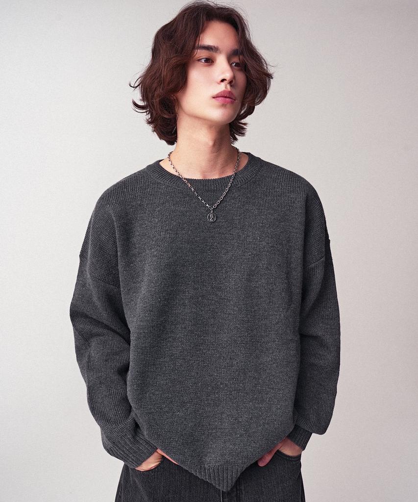 AVANDRESS Washable Crewneck Hachi Knit_8Colors