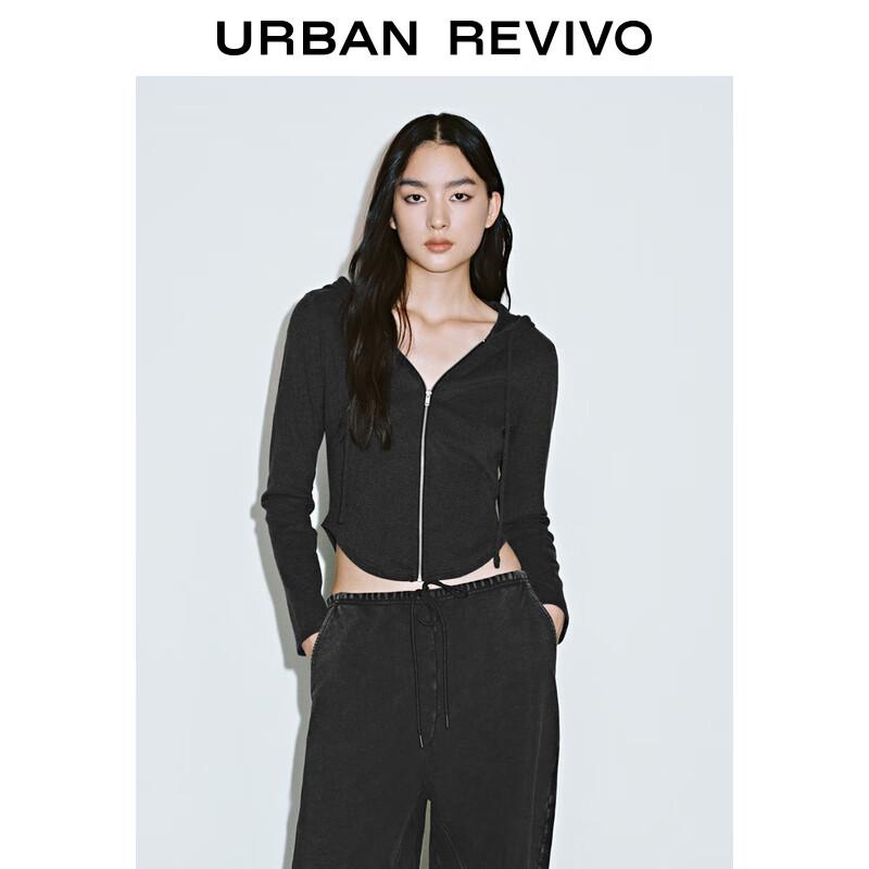 UR Women's 2025 Spring Hooded Drawstring Short Jacket