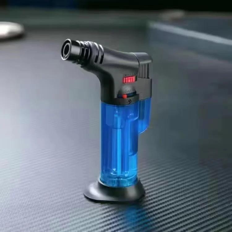 High Jet Flame Butane Gas Lighter Torch Refillable Adjustable Butane Jet Igniter Powerful Turbo Cigar Accessories Portable Tool