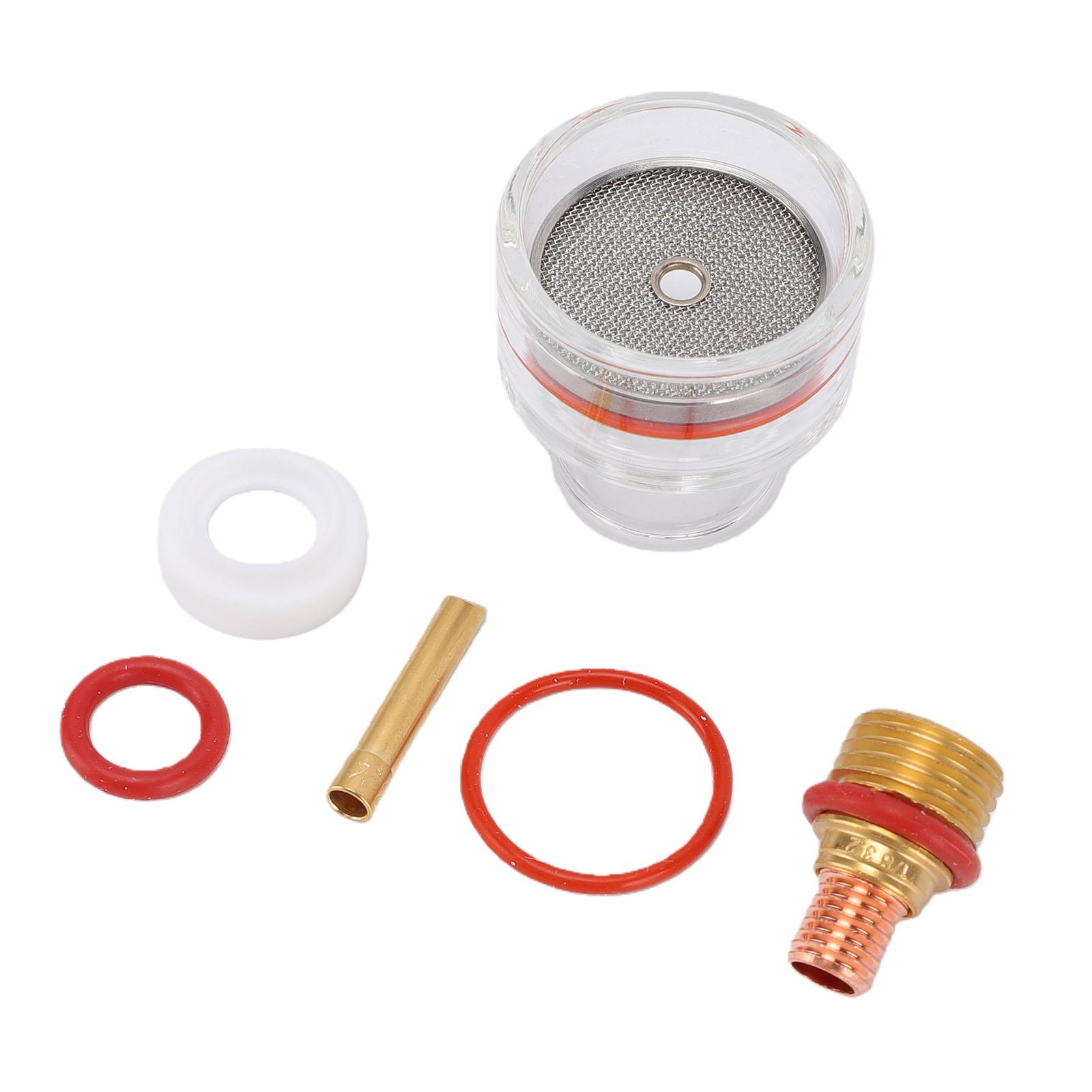 WP Toorts Glazen Beker Las Kit, Toorts Glazen Beker Kit, Gaslens Collector Body Lasaccessoire voor WP 17 18 26 met