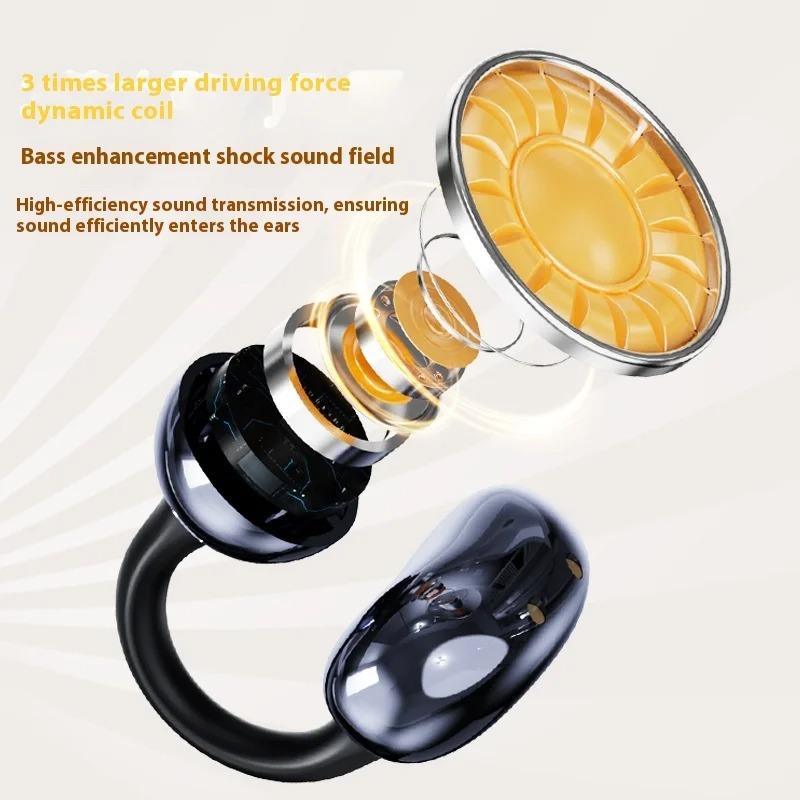 Xiaomi Bluetooth Wireless Ear Clip Earbuds Waterproof Sports Headphones with Noise Cancellation Long Playtime Built-in Microphone
