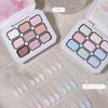 Flower Season Macaron Nine-Grid Pink Glue: High Saturation Colorful Versatile Whitening Solid Glue by HONEY GIRL
