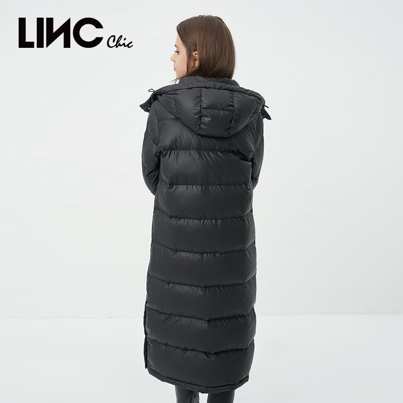 Jinyujie Women's Winter Hooded Thickened Long Down Puffer Jacket