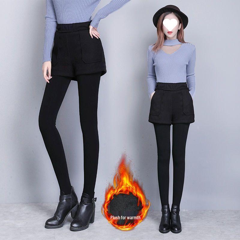 Women s Fleece-Lined Skirted Leggings Jumpsuit S 80-100 lbs