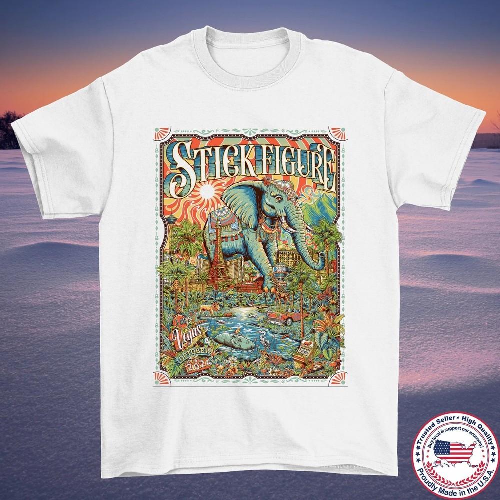 

Stick Figure Band Reggae Rise Up Las Vegas 2024 T Shirt Full Size S-5XL FF258 Unisex T-Shirt L