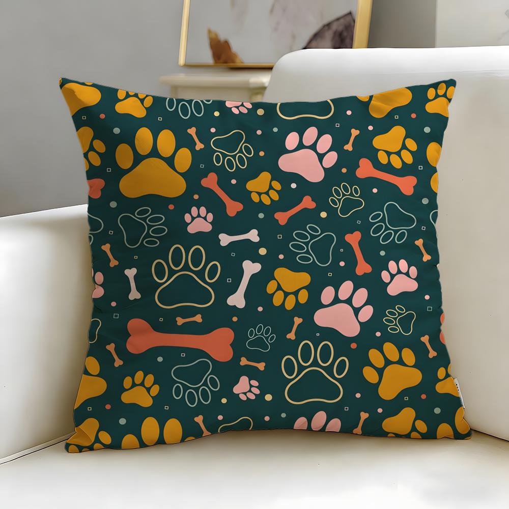 Horizontal bar pattern Cushion Cover Soft  EasyWash Pillow Case  Versatile for Couch Bed Travel and Office