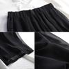 Fashionable Loose Large Size 200 Catties High Waist Skirt and Pants, Slim Chiffon Pants Skirt Wide-leg Women's Pants Casual and Long