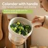 Draining Basket With Handle Fruit Cleaning Basin Kitchen Colander Strainer Baskets Washing Vegetable For Potato Salads