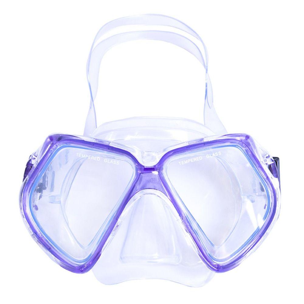 Adjustable Strap Snorkel Mask Tempered Glass Underwater Mask Summer Diving Glasses For Adult