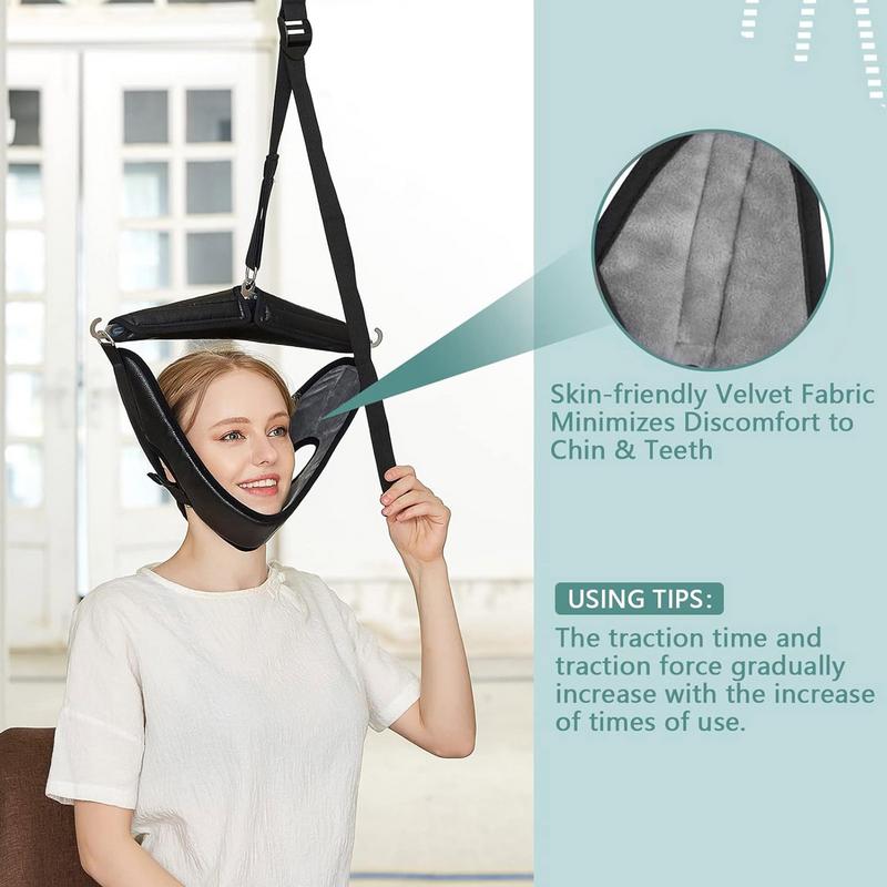 Traction for Neck Neck Stretcher Neck Traction Device Neck Traction Corrector Over The Door Spine Stretching Kit for Men Women