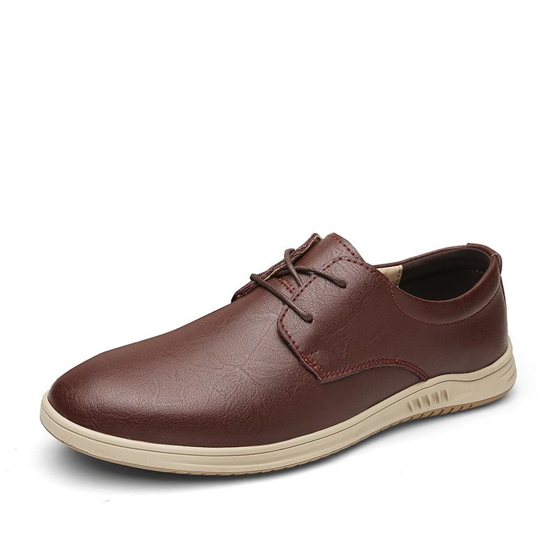 

Мужские повседневные весенне-осенние дышащие мужские оксфордские туфли кроссовки профессиональные офисные стильные модные роскошные кожаные ретро мужские туфли 44 коричневый