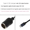 USB Male 5V To 12V Car Cigarette Lighter Socket Female Step Up Cable Inverter Converter for Driving Recorder GPS E-Dog