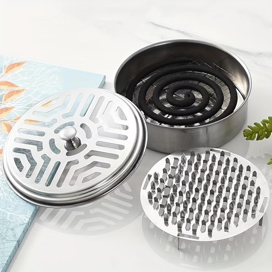 

3pcs/set Stainless Steel Incense Tray Portable Outdoor Sandalwood Agarwood Mosquito Coil Incense Can Be Used Home Fire