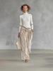 Women's Autumn Winter Fashion Casual Sports Set Korean Velvet Long Sleeve Solid Color High Neck Zipper Wide Leg Pants