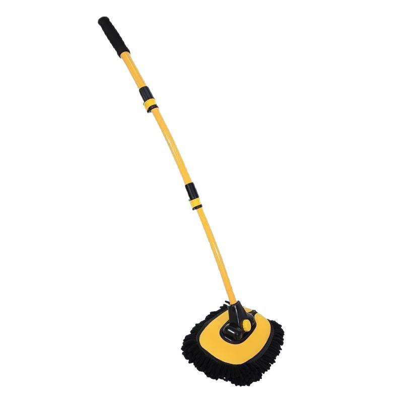 Curved Soft Bristle Telescopic Car Wash Mop & Brush