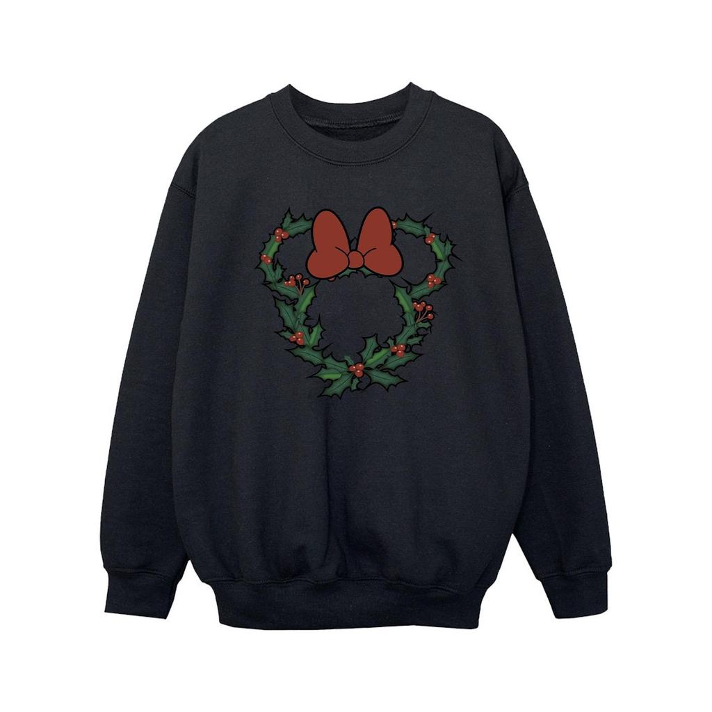 Disney Girls Minnie Mouse Wreath Sweatshirt