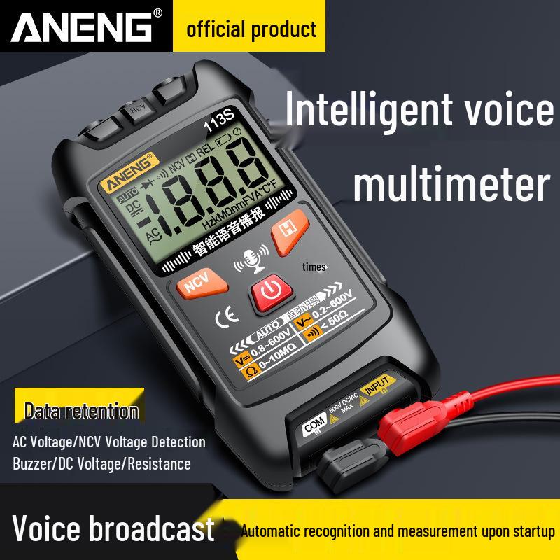 Hochpräzises digitales Smart-Multimeter für Elektriker mit Sprachansage und multifunktionalen Merkmalen
