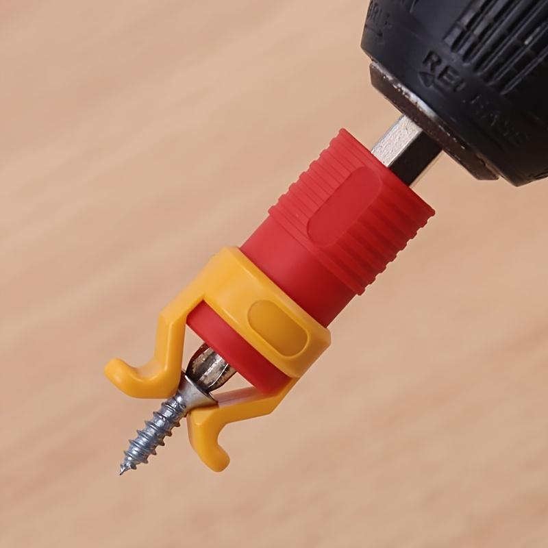 5pcs Screw Holder, Plastic Woodworking Tool for Secure Screw and Bit Grip, Manual Operation, No Electricity Required