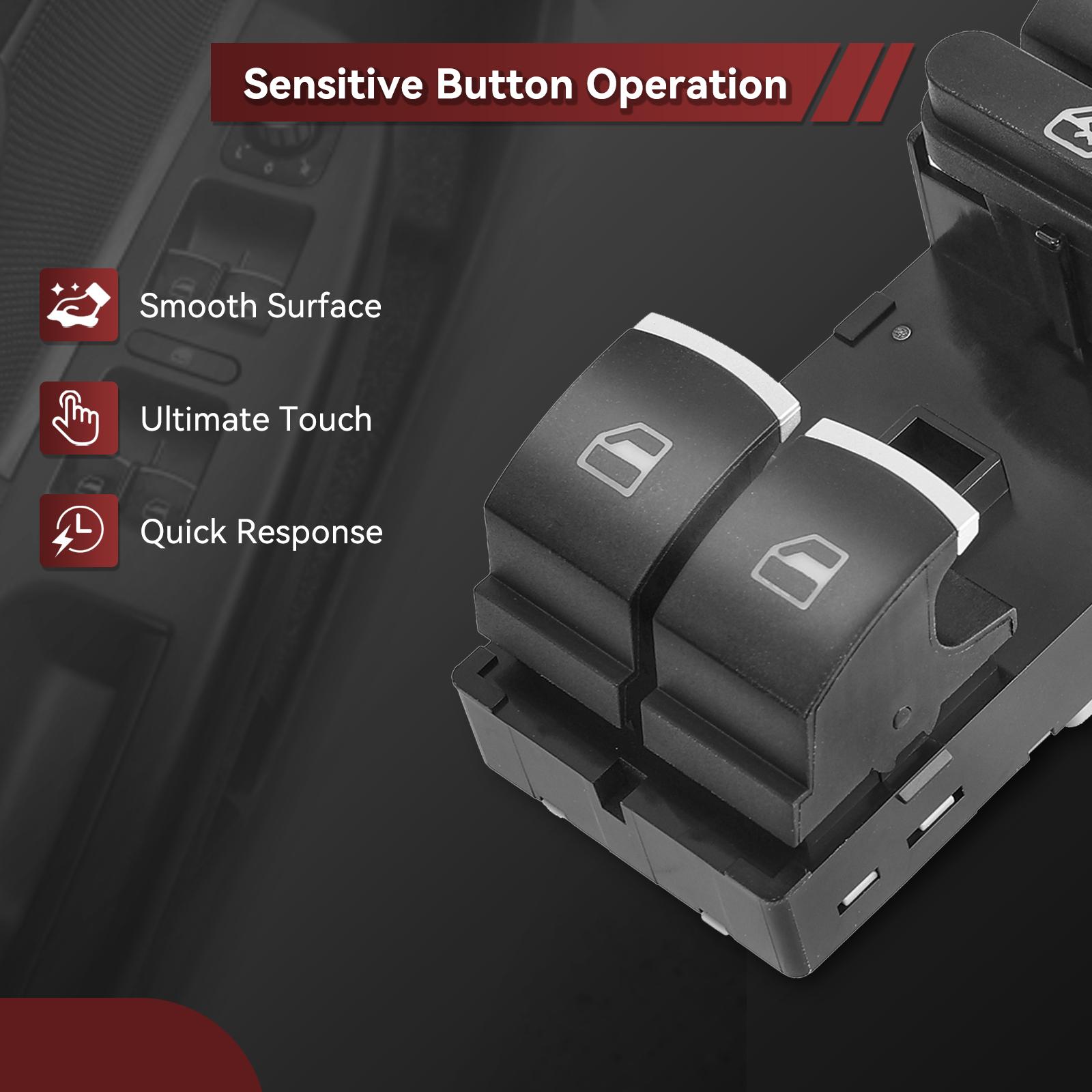 Автомобильная электрическая кнопка переключения главного окна для VW Jetta Golf MK5 MK6 — фото 6