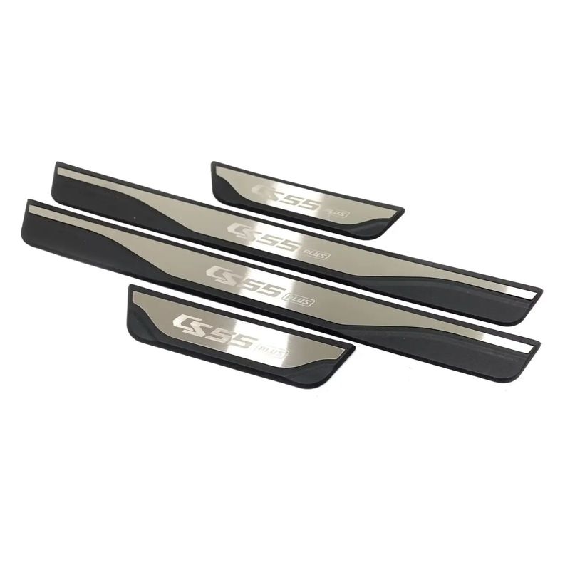 For Changan CS55 Plus 2024 Door Sill Kick Scuff Plate Protector Sticker Guard Pedal Cover Trim Car Styling Accessories