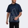 T Shirts Men's Navy Blue Crew Neck Moderate Straight Fit GU4292