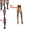 Ultra Stretchy Women's Nylon Fishnet Stockings With Sensual Open-crotch Design And Non-slip Features For Alluring Intimate Moments