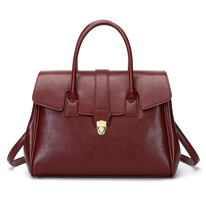 Vintage Hand-held Tote Bag, Large Capacity Briefcase, Women's Business Trip Commuting Bag