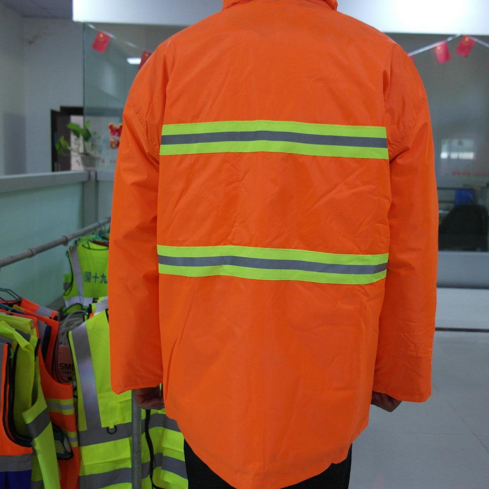 Waterproof Winter Cotton Jacket with Detachable Liner for Sanitation Workers