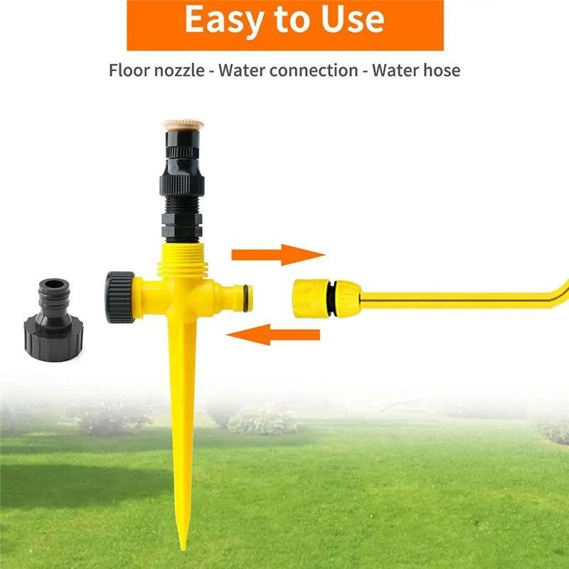 M-Modern-Garden Sprinkler 360° Rotating Irrigation Watering System Lawn Farm Greenhouse Plant Watering Sprinkler Head
