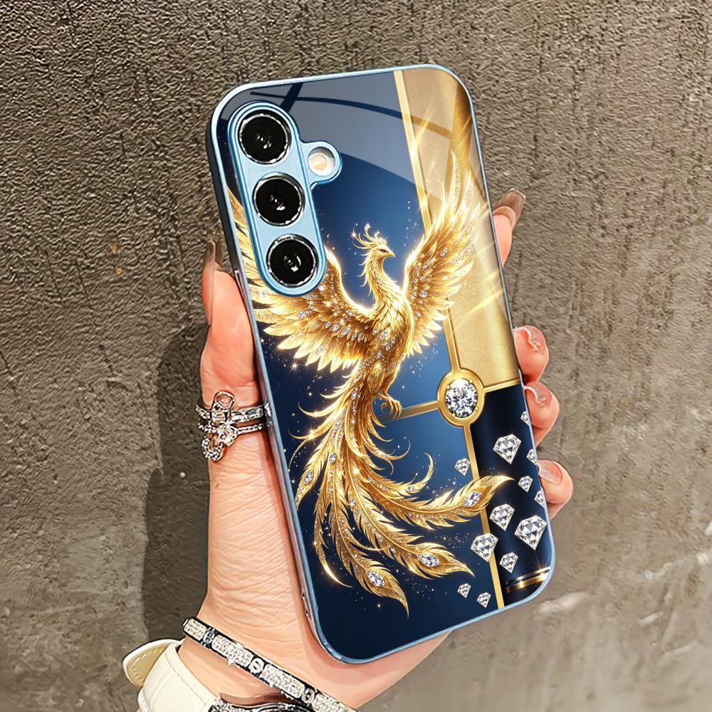 Fashionably Simple Phoenix phone case glass s26 ultra case s25 ultra case for Samsung Galaxy S26 S25 S24 S23 S22 FE Ultra Plus