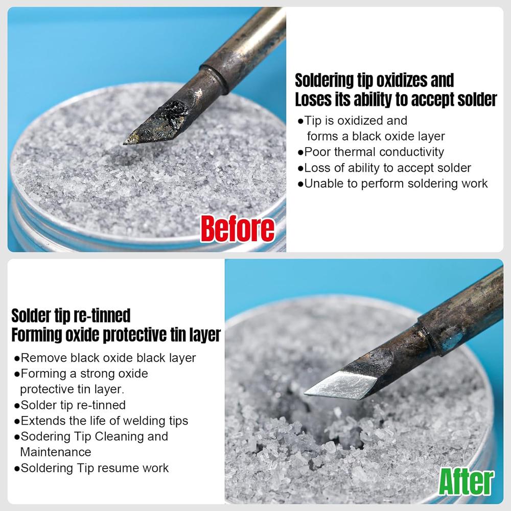 New Soldering Iron Tip Refresher Non-stick Tin Solder Cream Clean Paste for Oxide Head Resurrection Oxidative Activator