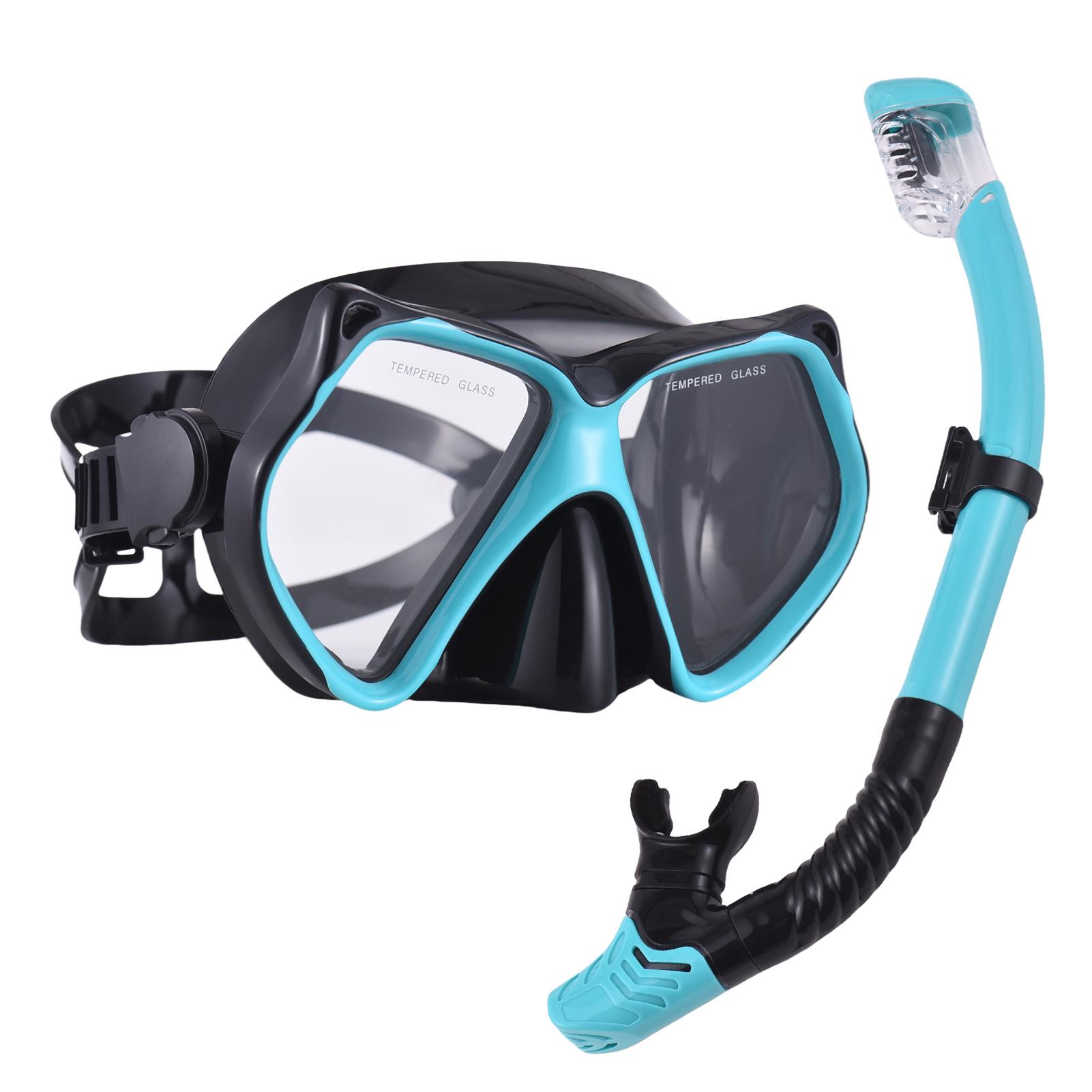 

Набор для снорклинга для взрослых Сухая трубка с клапаном для продувки Дорожные очки и набор для снорклинга для взрослых