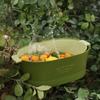 Large Fruit Vegetable Cleaning Basket Plastic Removable Washing Basin With Handle Double-layer Drainer Basket Kitchen Restaurant