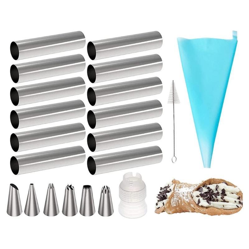 Convenient Croissants Making Mold Essential Cannoli Form Tube Cream Horn Moulds Kitchen Utensils for Cooking Lover