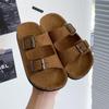 Children's Retro Summer 2026 Double Buckle Thick Sole Outdoor Casual Fashion Slippers