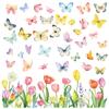 Static Cling Stickers Butterfly Flower Design for Window Bedroom Living Room Spring 2026 New Collection Wholesale