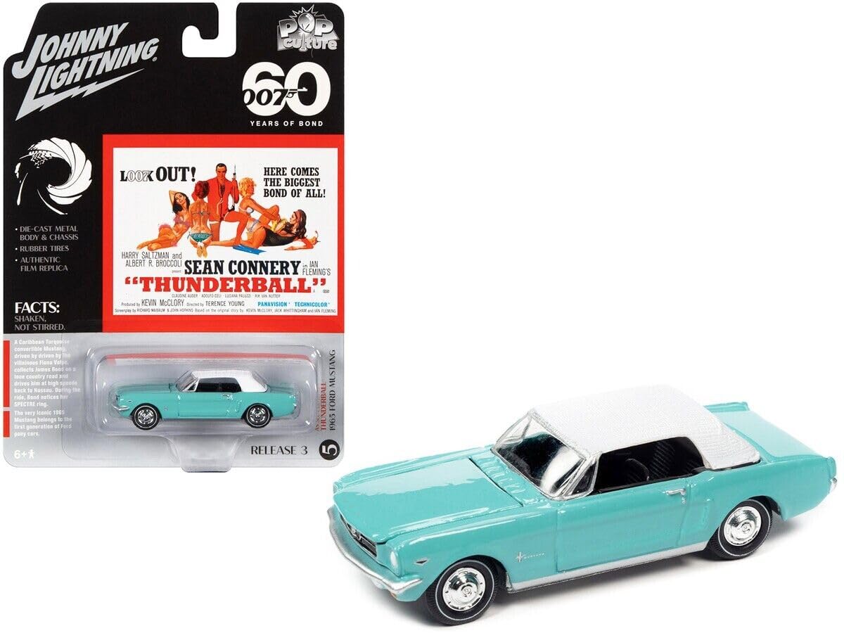 

Johnny Lightning Bond Car Ford Mustang Operation Mini Car JLSP273 1/64 007 Thunderball [Item]