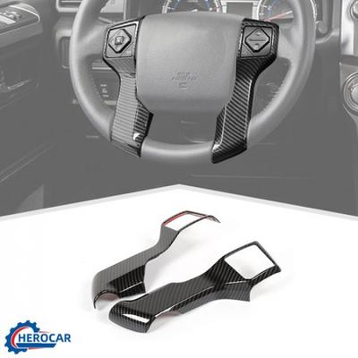 2Pcs Steering Wheel Decor Decor Cover Trim For 4Runner 10+ W/ 2 Hole Accessories