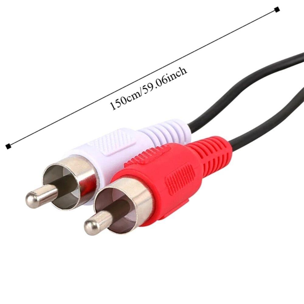 Male Plug 2 RCA USB Female to RCA Male Cable Audio Cable Video Extension Cables Extension Cable