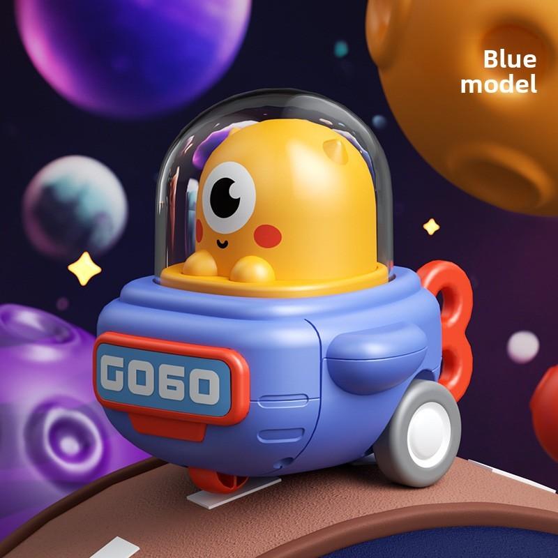 Spaceship Pressed Kids Toy Car Inertia Vehicle For Early Development And Play