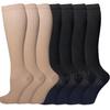 3/5/6/7/8 Pairs Lot Pack Women Men Compression Socks Stockings Elastic Sports Beautiful Leg Running Nurse Climbing Cycling Socks