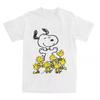 Miniso Mode Cacahuète Snoopy Poussin T-shirt de Fête Femme Col Rond Kawaii Coton T-shirt Mignon Manches Courtes T-shirt Vêtement Unique