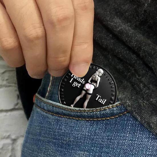 Machinist Women Coin Adult Challenge Coin Couple Intimacy Coin Collectible Sexy Lucky Token Prank Gift for Women Men Date Night