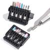 1pc 16 Holes Plastic Nail Art Grinding Head Bit Holder Storage Box Stand Display Rack for Manicure Drill Bits Container