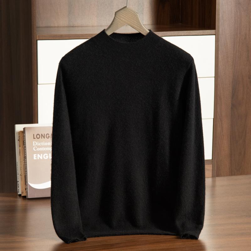New cashmere sweater semi-turtleneck bottoming pullover sweater cashmere knitting