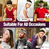 4pcs/pack New Style Sweatbands Sports Headband for Men & Women, Moisture Wicking Hairband Athletic Towel Headbands Head