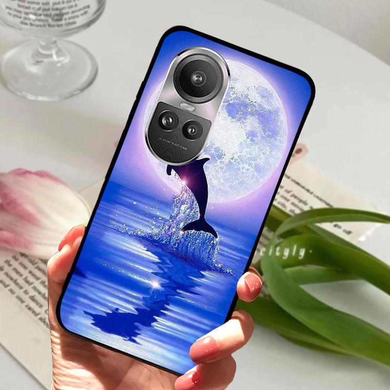 For Oppo Reno 10 5G CPH2531 Case Reno10 Shockproof Soft TPU Silicone Phone Cover For Oppo Reno 10 Pro 5G CPH2525 Funda Cartoon